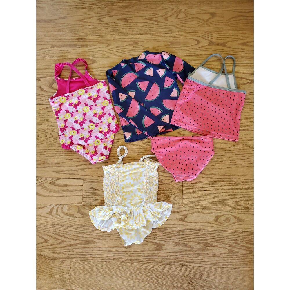Lot of 5 Cat & Jack, Carter's, Disney Swimsuits 3T VGUC and GUC - Picture 6 of 15